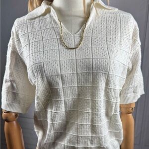 Monrow White Crew Neck Sweater